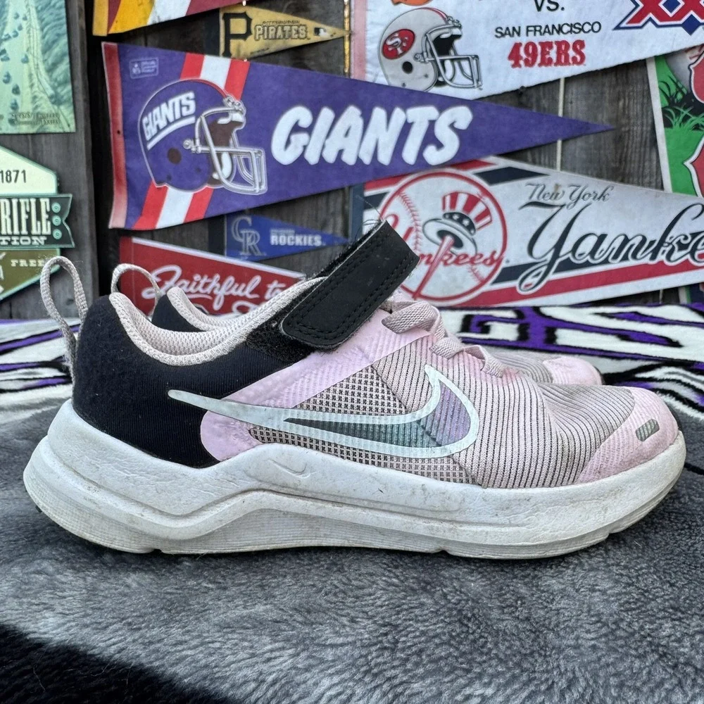 Size 11.5c - Kid's Nike Downshifter 12 NN Pink Foam/Flat Pewter-Black DM4193 600